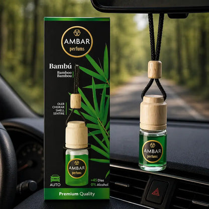ambientador carro aroma bambu fresco natural difusor pendurado retrovisor