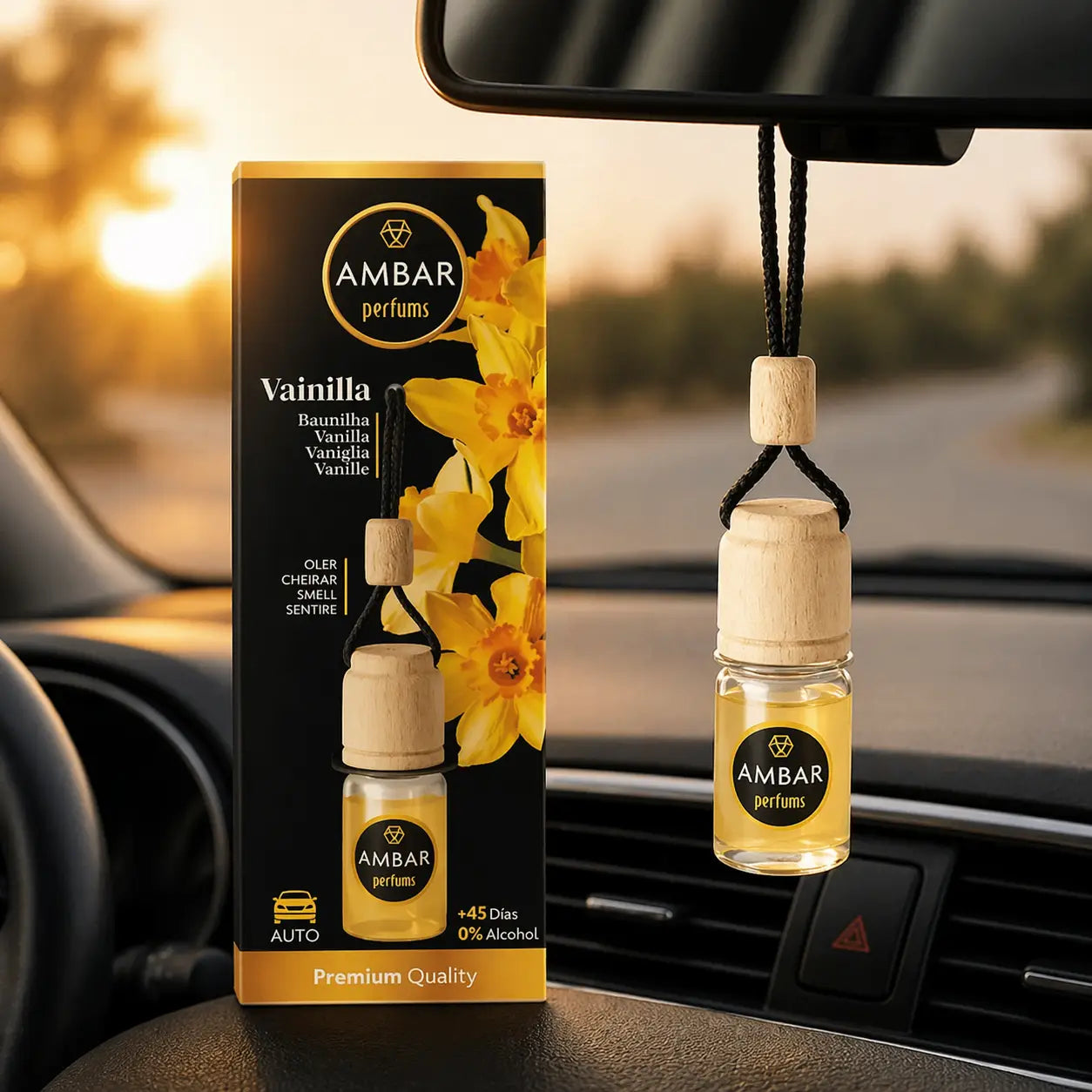 ambientador de carro aroma baunilha difusor auto perfume doce duradouro