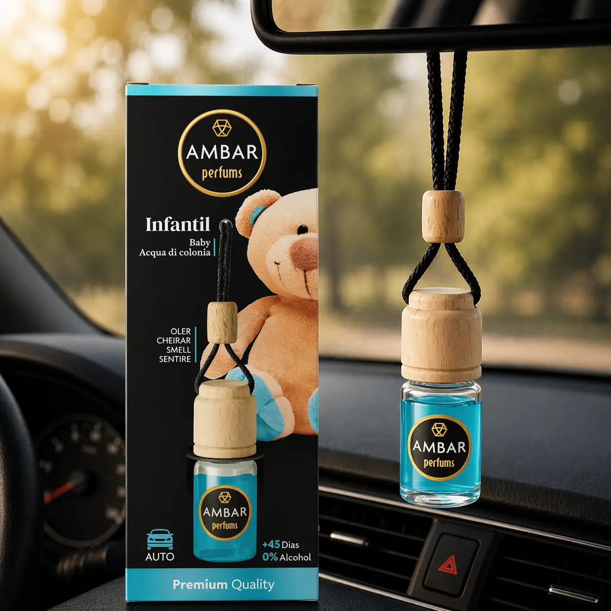 ambientador carro aroma baby infantil cheiro suave limpo interior automovel