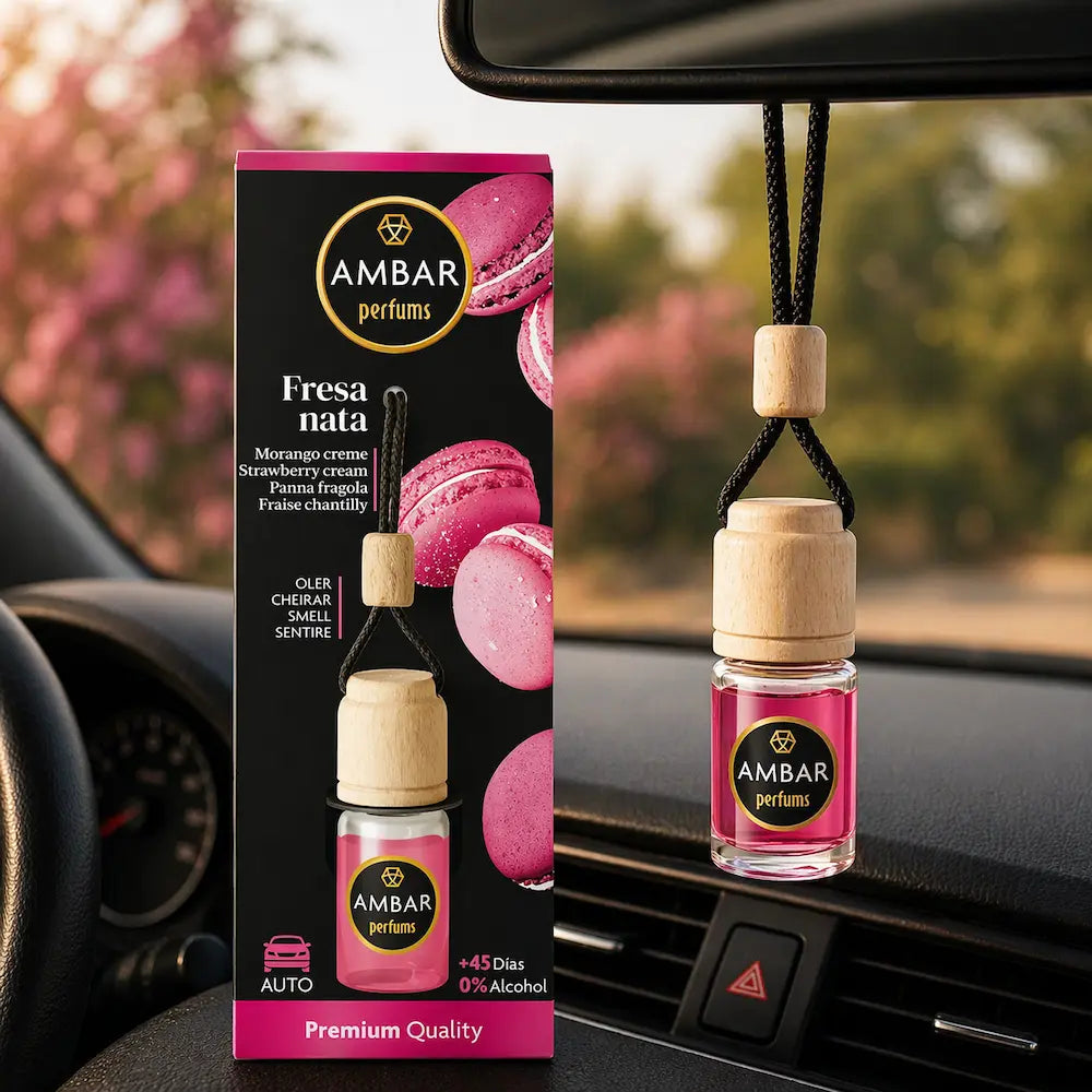 ambientador carro morango e nata difusor aroma doce interior automóvel