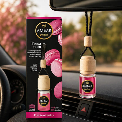 ambientador carro morango e nata difusor aroma doce interior automóvel
