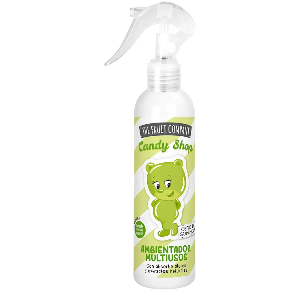 alt="Ambientador em spray Goma de Ursinho marca The Fruit Company - Ambientador em spray com aroma de goma de ursinho da marca The Fruit Company"