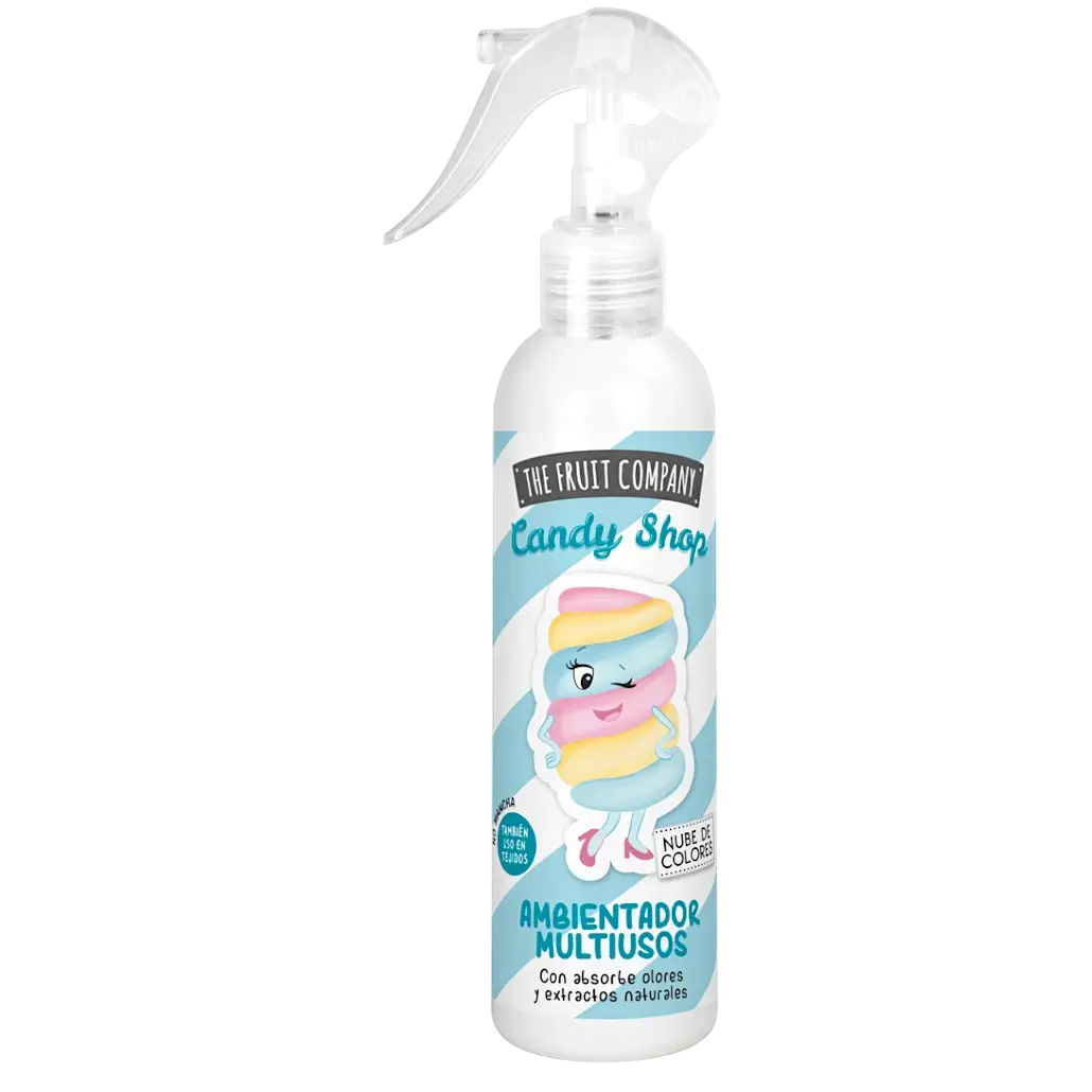 alt="Ambientador em spray Nuvem Colorida marca The Fruit Company - Ambientador em spray com aroma de nuvem colorida da marca The Fruit Company"