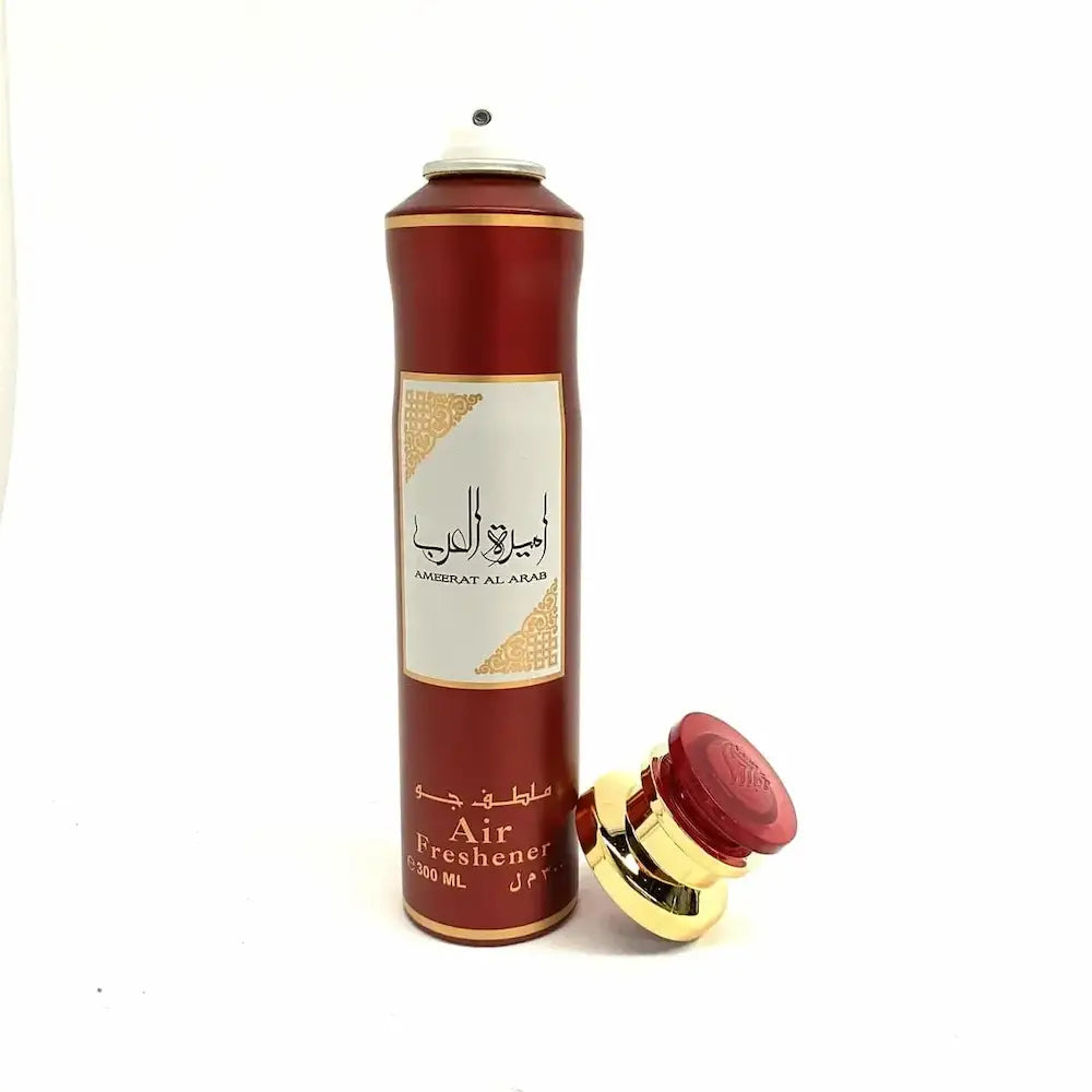 frasco ambientador arabe ameerat al arab detalhe spray 300ml design premium