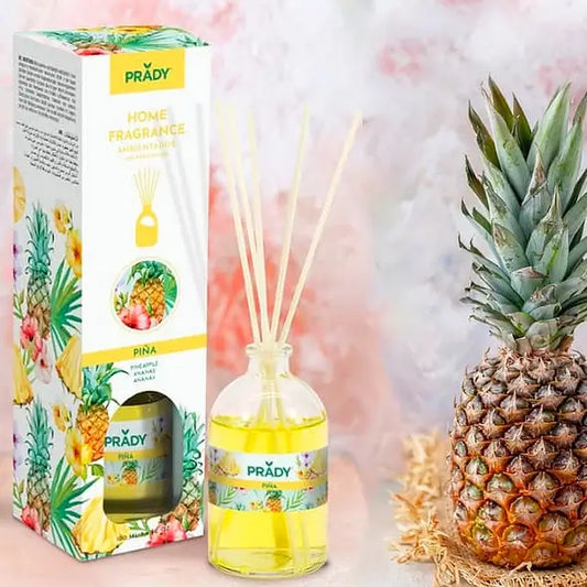 alt="Mikado de Ananás marca Prady - Mikado com fragrância de ananás da marca Prady"