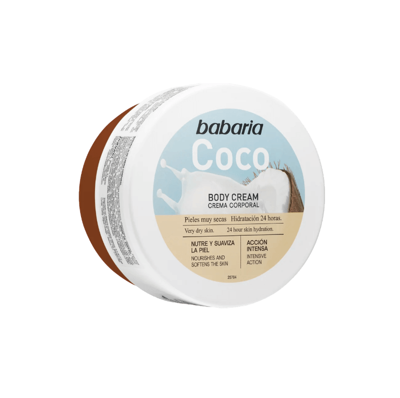 alt="Coco - Creme Corporal marca Babaria - Creme hidratante com fragrância de côco, ideal para nutrir e suavizar a pele, proporcionando uma sensação de frescor e um toque tropical."