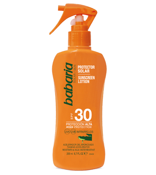 Spray protector solar de aloe vera SPF30