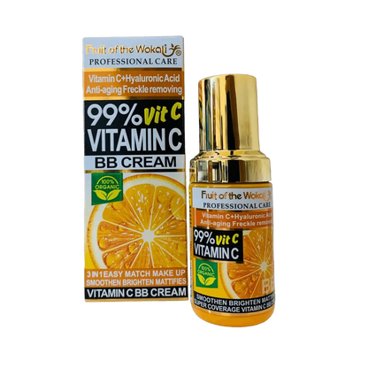 bb cream vitamina c fruit of the wokali acido hialuronico embalagem