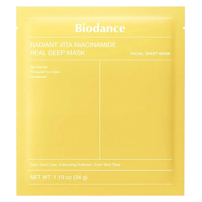 Biodance Radiant Vita Niacinamide Real Deep Mask 34g
