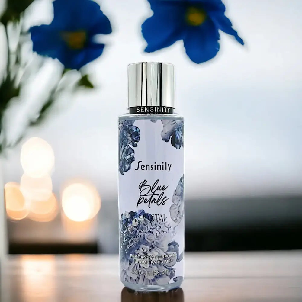 body mist sensinity blue petals crystal 250ml