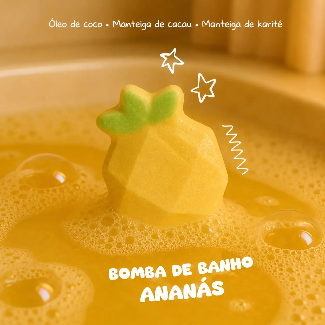 bombas de banho frutadas the fruit company aroma ananas