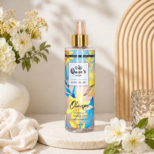 bruma corporal baunilha e âmbar queen's prady olampe 250ml perfume corpo
