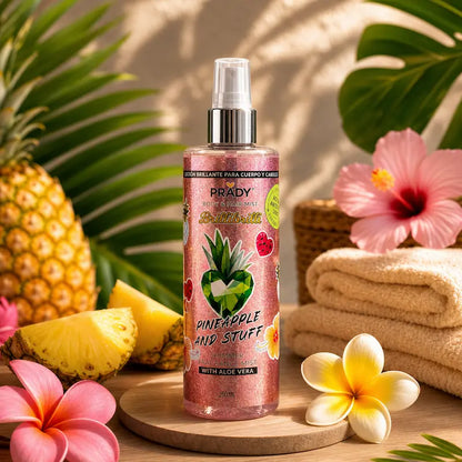 bruma corporal prady ananas fragrancia doce tropical fundo verao