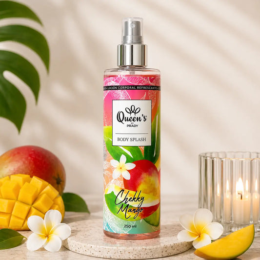 bruma corporal queen's manga tropical 250ml fragrancia doce frutada fresca pele