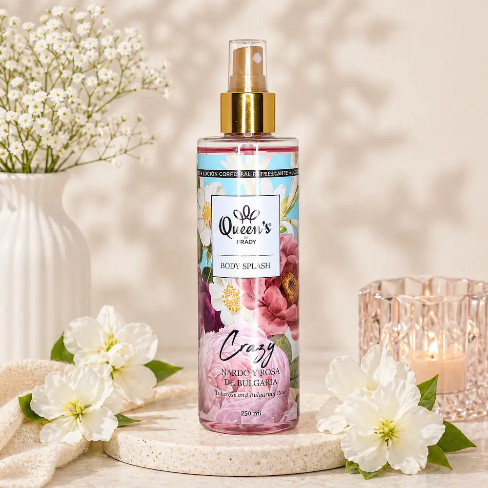 bruma corporal tuberosa rosa bulgaria queens prady 250ml fragrancia floral feminina