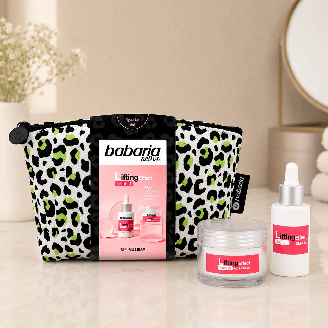 conjunto lifting facial babaria sérum e creme