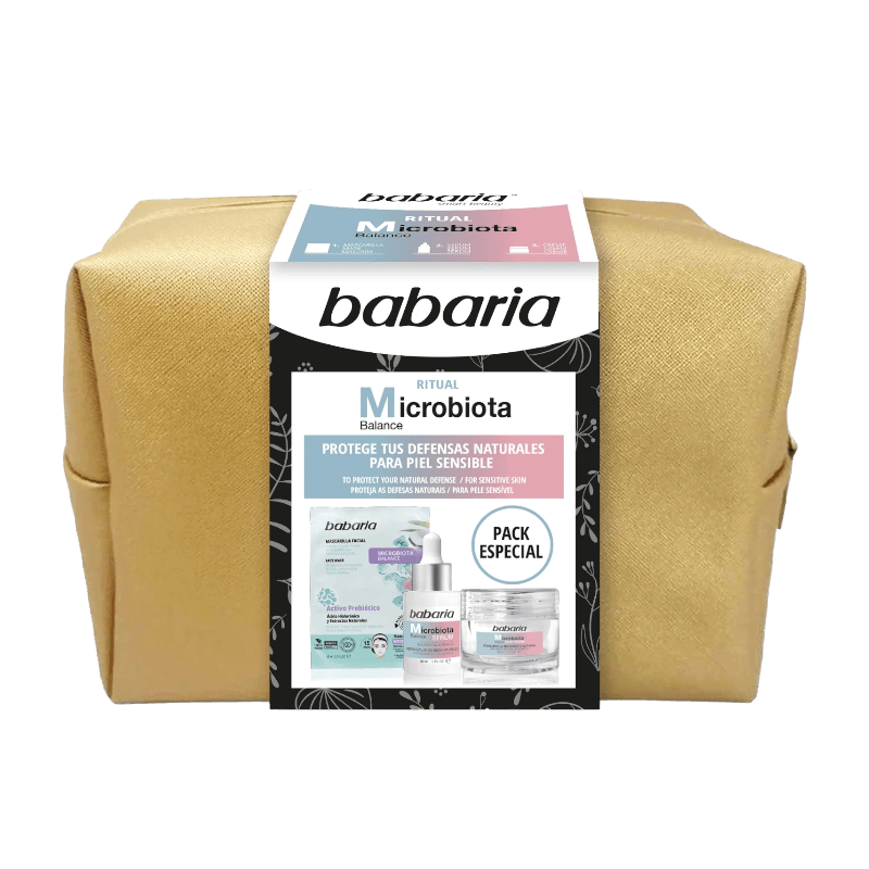 alt="Coffret Rotina Rosto Ritual Microbiota Balance - Conjunto de cuidados faciais, ideal para equilibrar a microbiota da pele, promovendo uma barreira cutânea saudável, hidratação e proteção contra agressões externas."