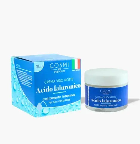Creme de Noite com Ácido Hialurônico Cosmi - tratamento regenerador noturno para pele desidratada | Storettastic