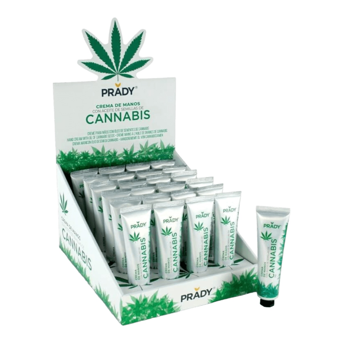 Aceite de semilla de cannabis - Crema de manos Prady