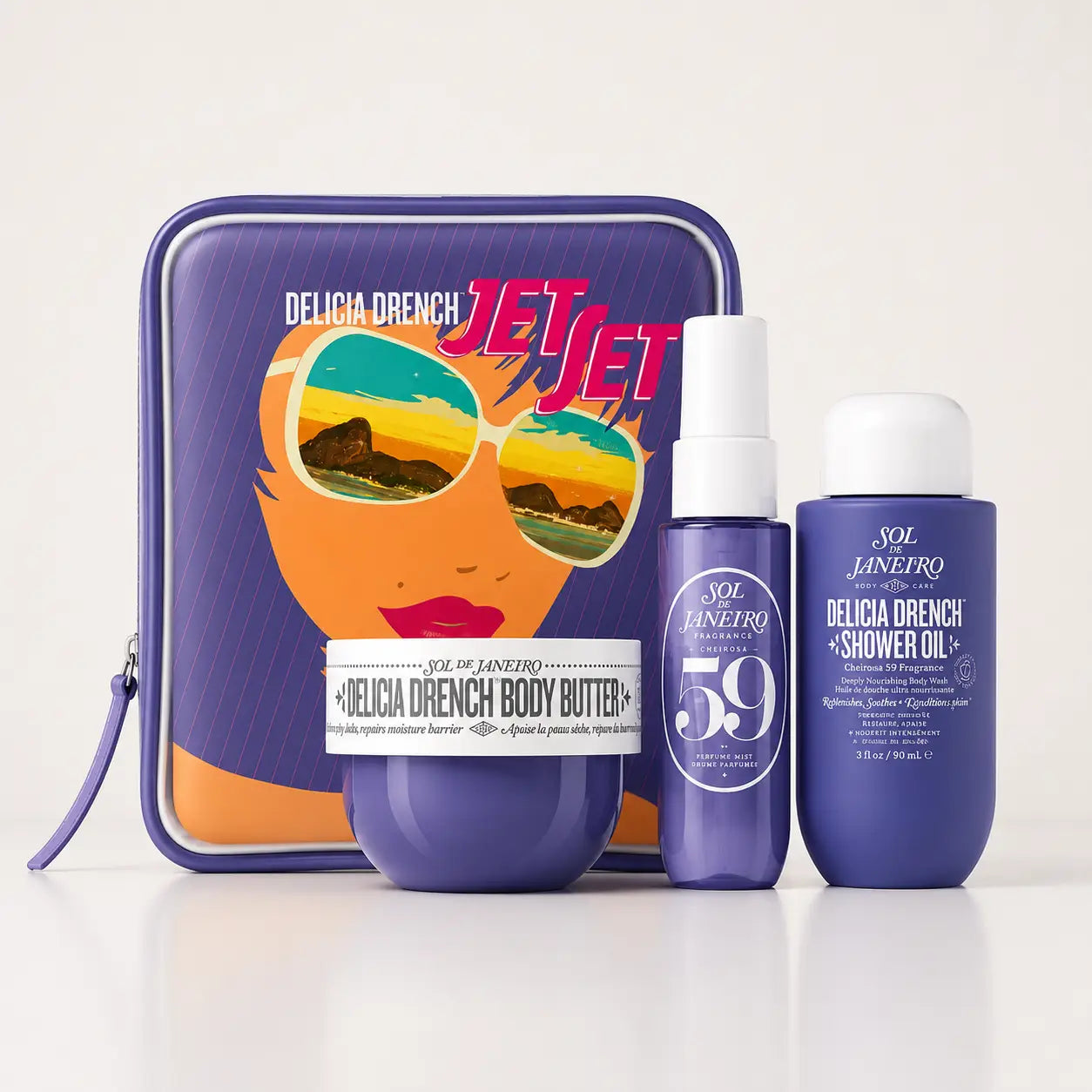 conjunto delícia drench jet set sol de janeiro