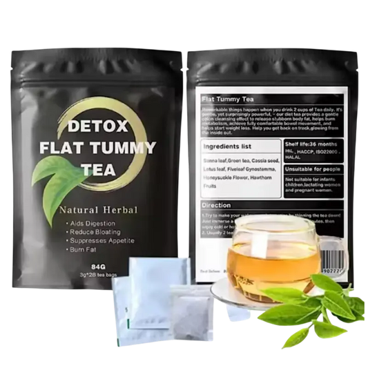 cha detox flat tummy 28 dias saquetas infusao digestao