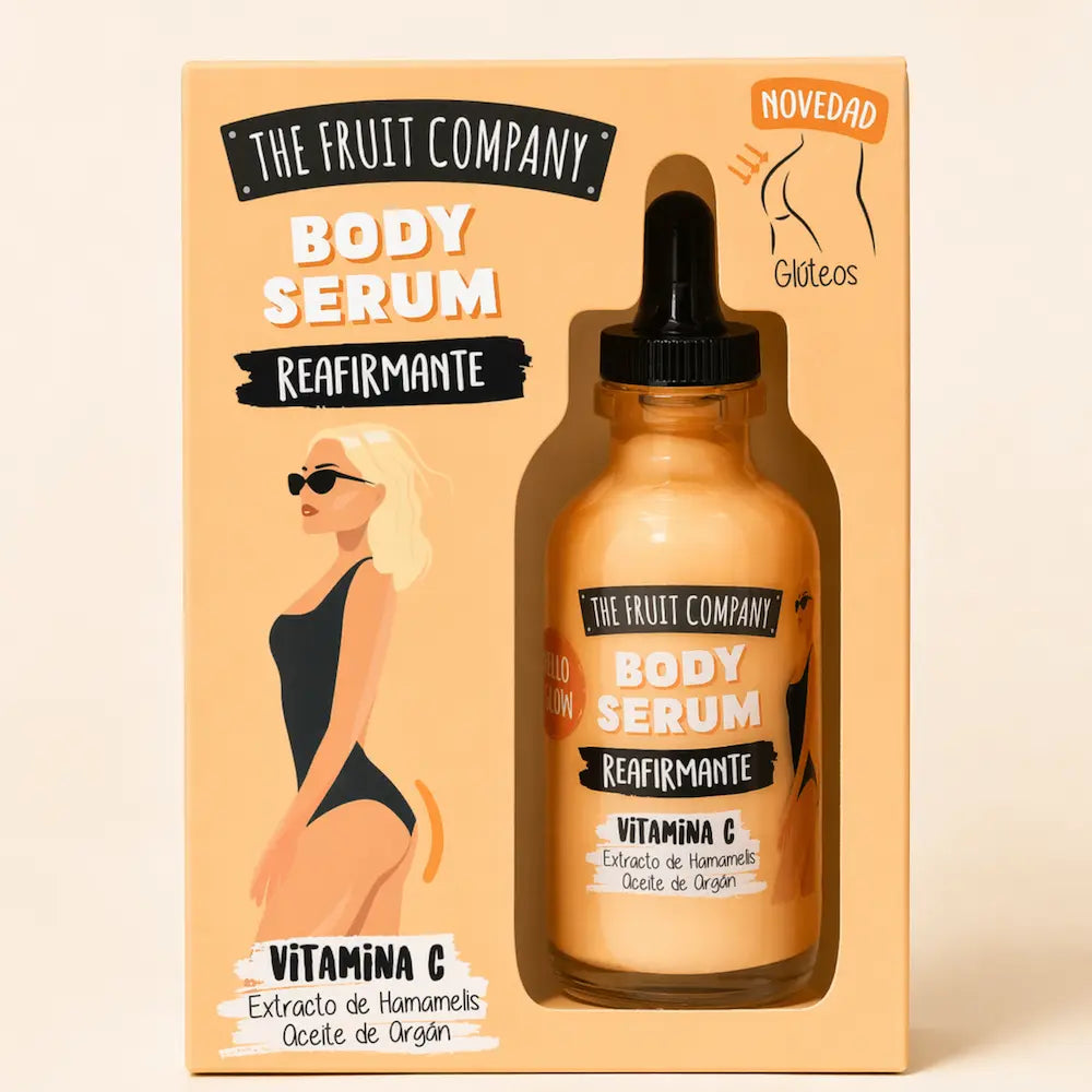 embalagem serum corporal fruit company vitamina c design produto