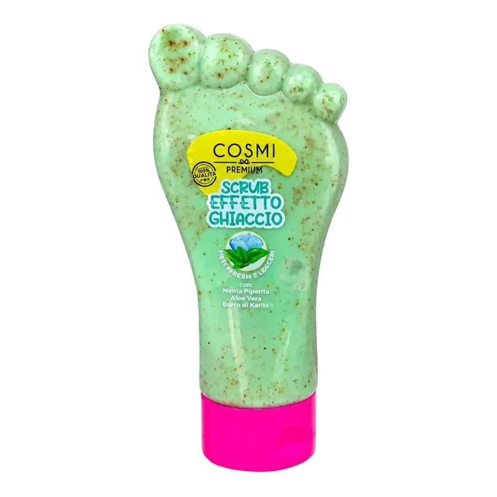 Esfoliante para Pés Cosmi Menta e Aloé Vera com efeito refrescante