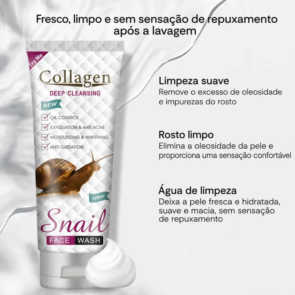 Espuma de Limpeza Colagénio - Storettastic