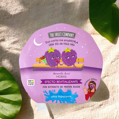 alt="Máscara Facial de Amoras marca The Fruit Company - Máscara facial com extrato de amoras da marca The Fruit Company"