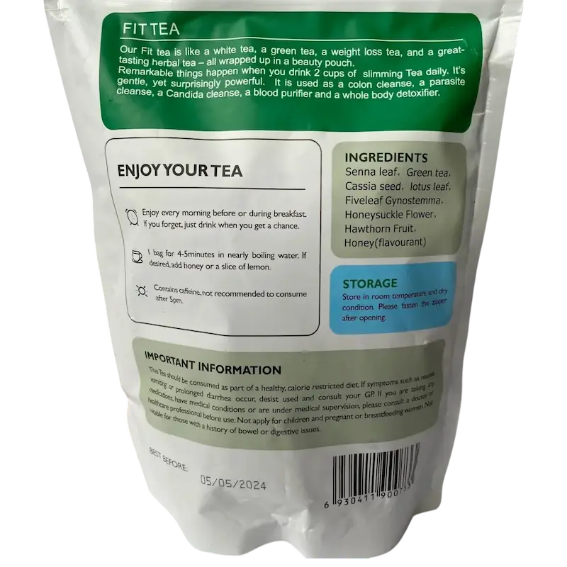 cha detox ingredientes sene cha verde cassia gynostemma