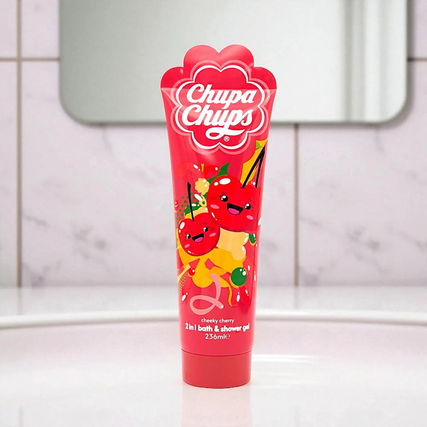 Gel de Banho e Ducha 2 em 1 Chupa Chups Cheeky Cherry 236ml