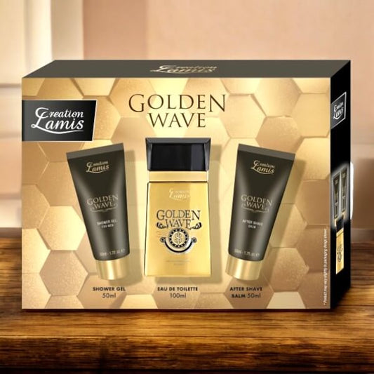 Set de regalo para hombre Golden Wave