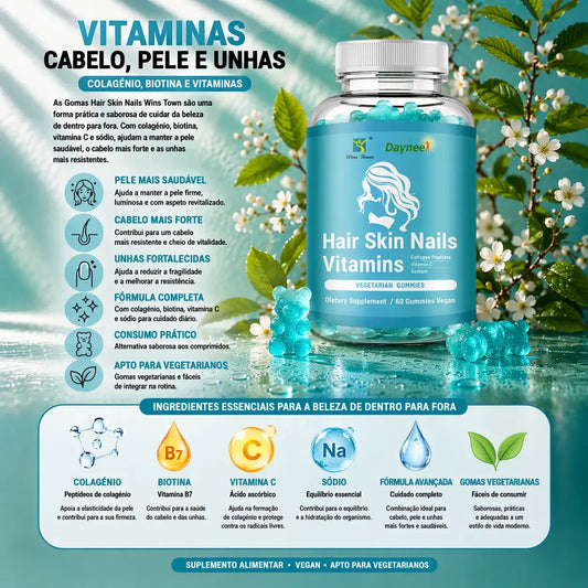 Ingredientes das Gomas cabelo, pele e unhas - Storettastic