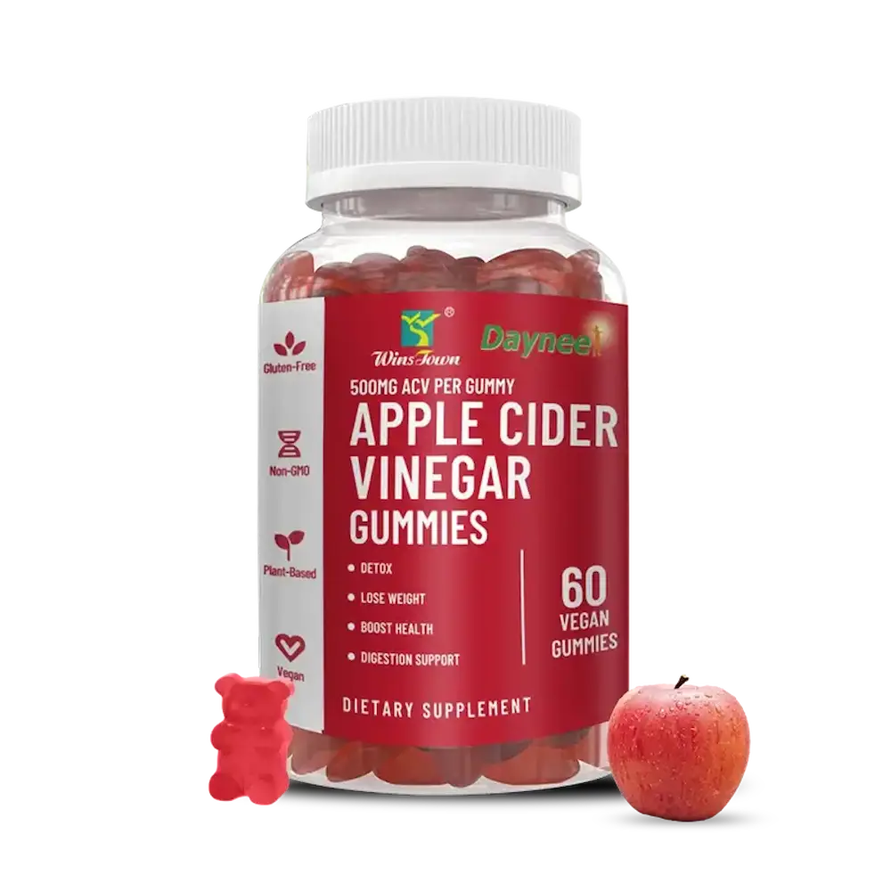 frasco gomas vinagre de maca suplemento digestao metabolismo bem estar 60