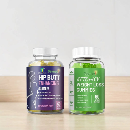 Keto ACV Gummies + Booty Sculpting Gummies - Curves and Balance Program