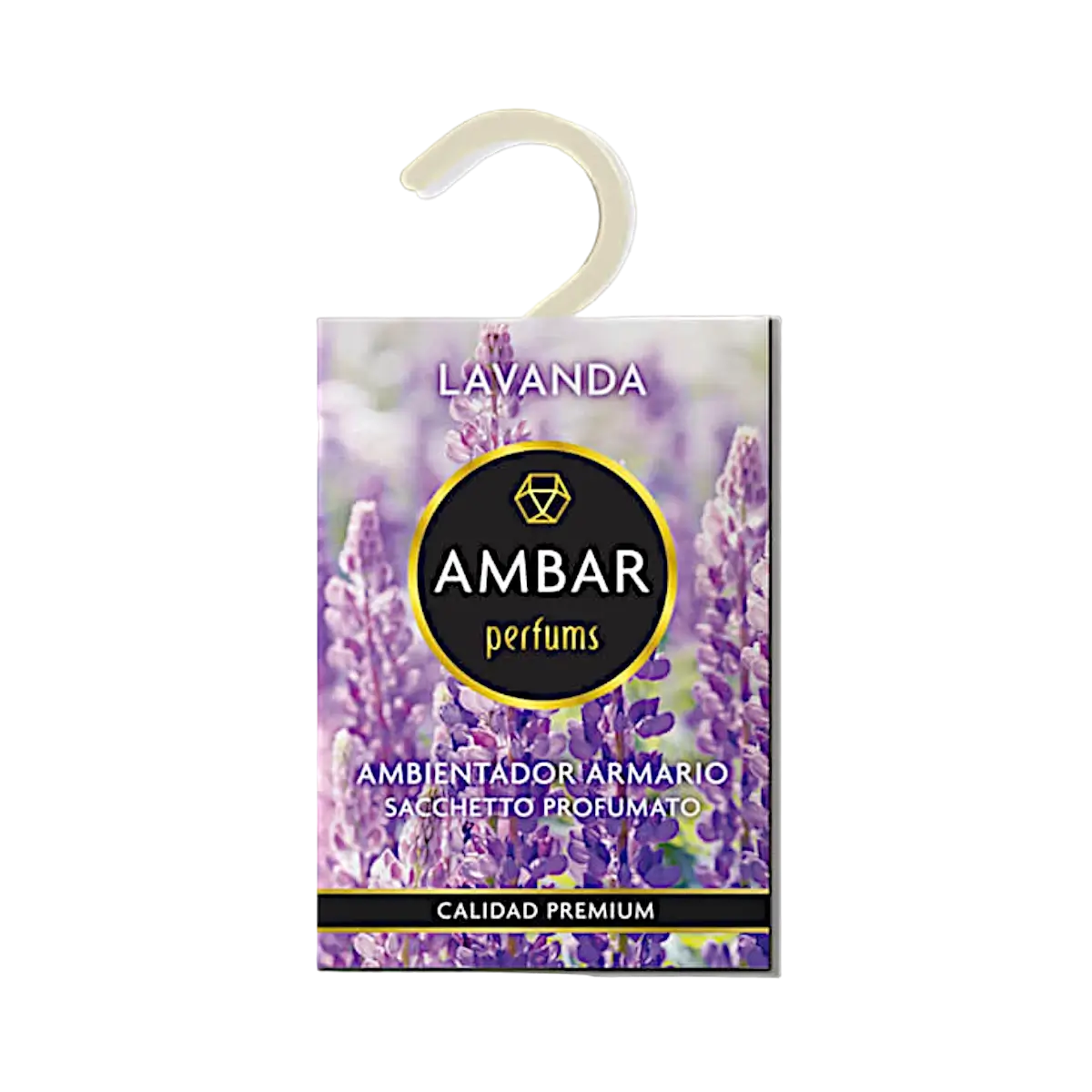 alt="Ambientador Armário Lavanda marca Âmbar - Ambientador para armário com aroma de lavanda da marca Âmbar"