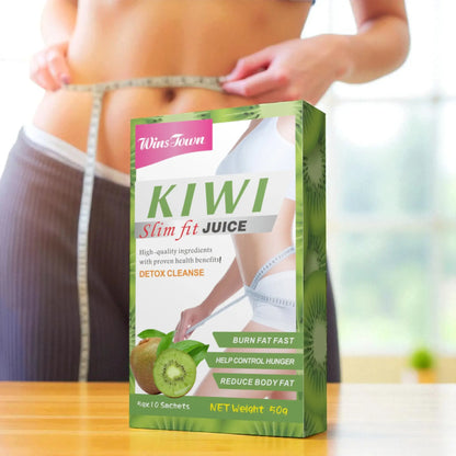 Suplemento em pó com sabor a kiwi