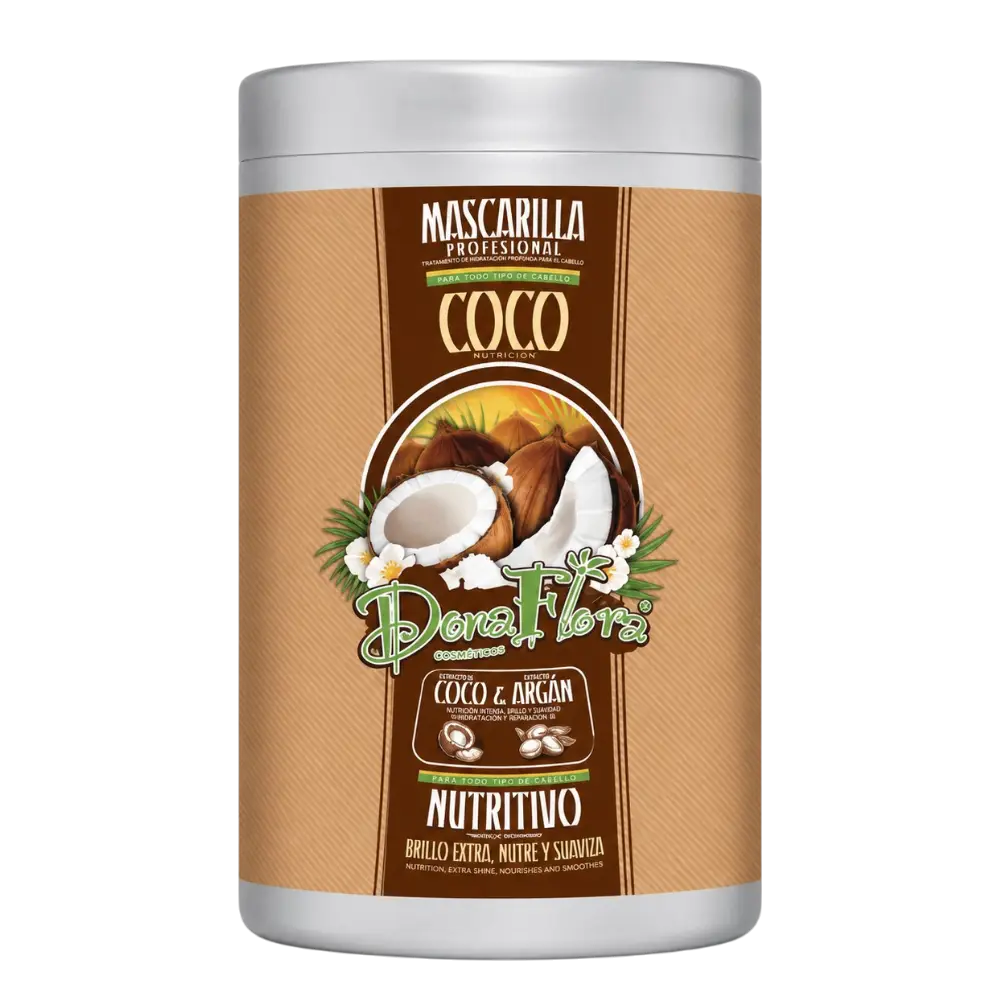 máscara coco e argão dona flora 1000ml