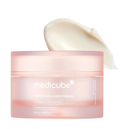 Creme facial Medicube triplo colagénio hidratante e firmador para pele madura