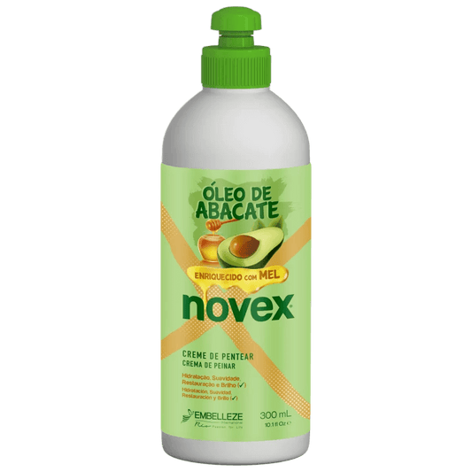 alt="Creme de Pentear - Óleo de Abacate marca Novex - Creme de pentear enriquecido com óleo de abacate, ideal para hidratar e nutrir os cabelos, proporcionando maciez e brilho, além de ajudar a controlar o frizz e facilitar o desembaraço."