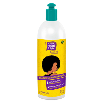ativador de caracóis novex afro hair style 500ml definição hidratação cabelo crespo