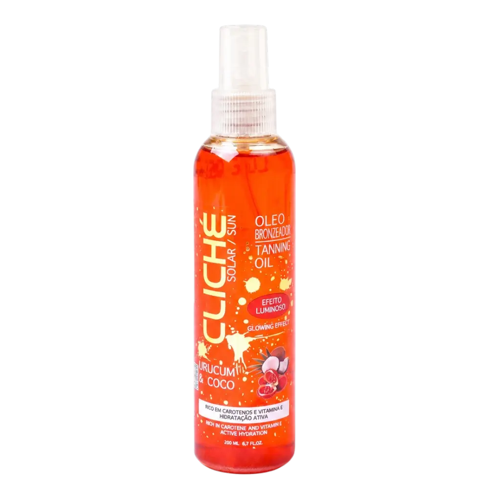 Óleo Bronzeador Urucum & Coco Cliché 200ml