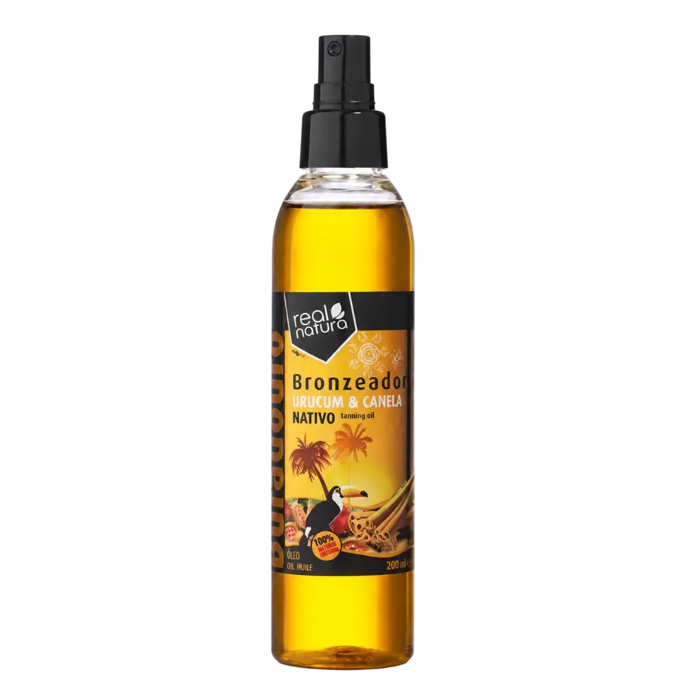 Óleo Bronzeador Urucum e Canela Real Natura 200ml