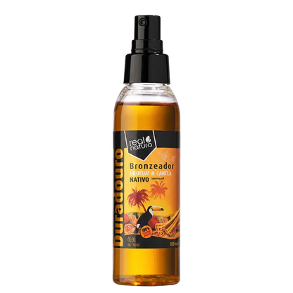 Óleo Bronzeador Urucum e Canela Real Natura 100ml