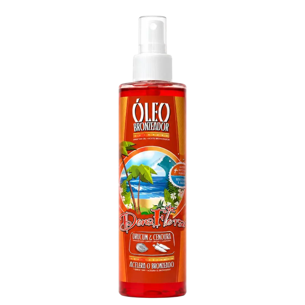 Óleo Bronzeador Dona Flora Urucum e Cenoura 200ml 