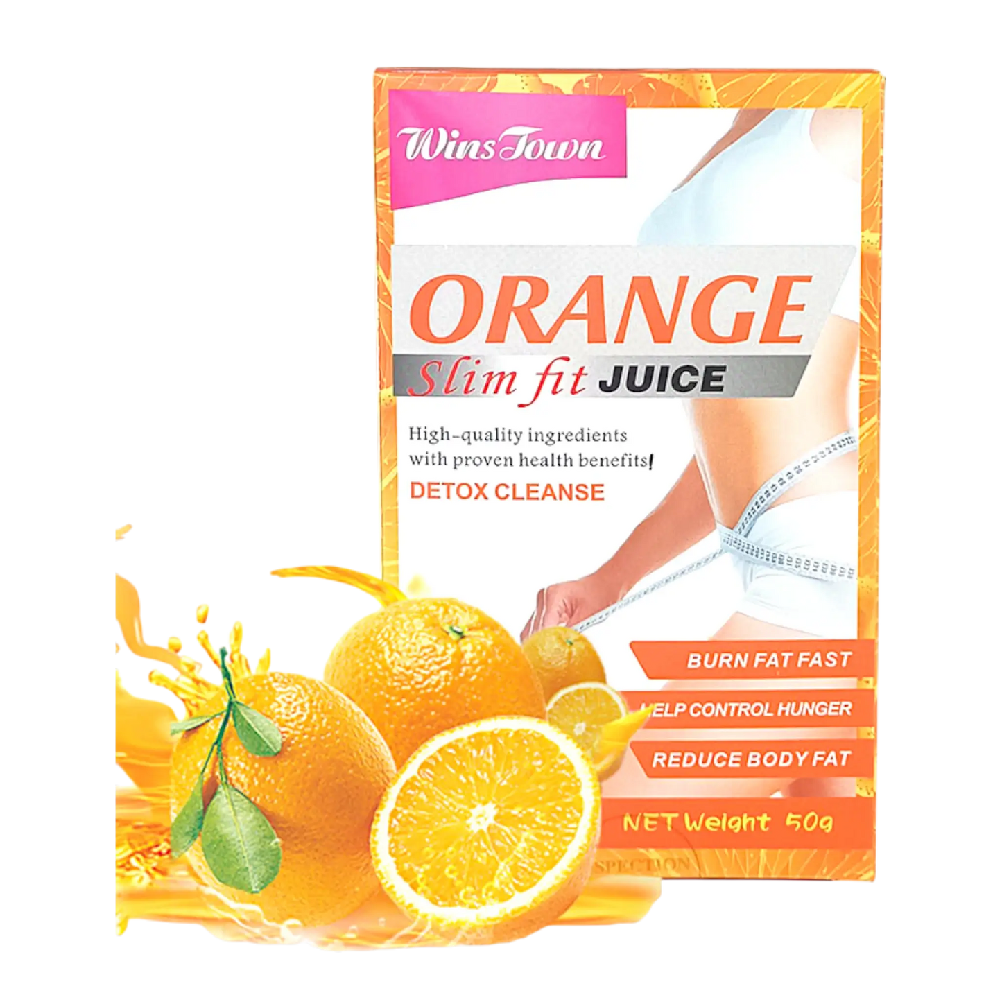 Suplemento em pó com sabor a laranja