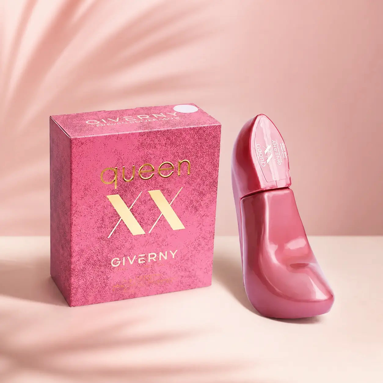perfume xx queen giverny frasco sapato rosa com embalagem original