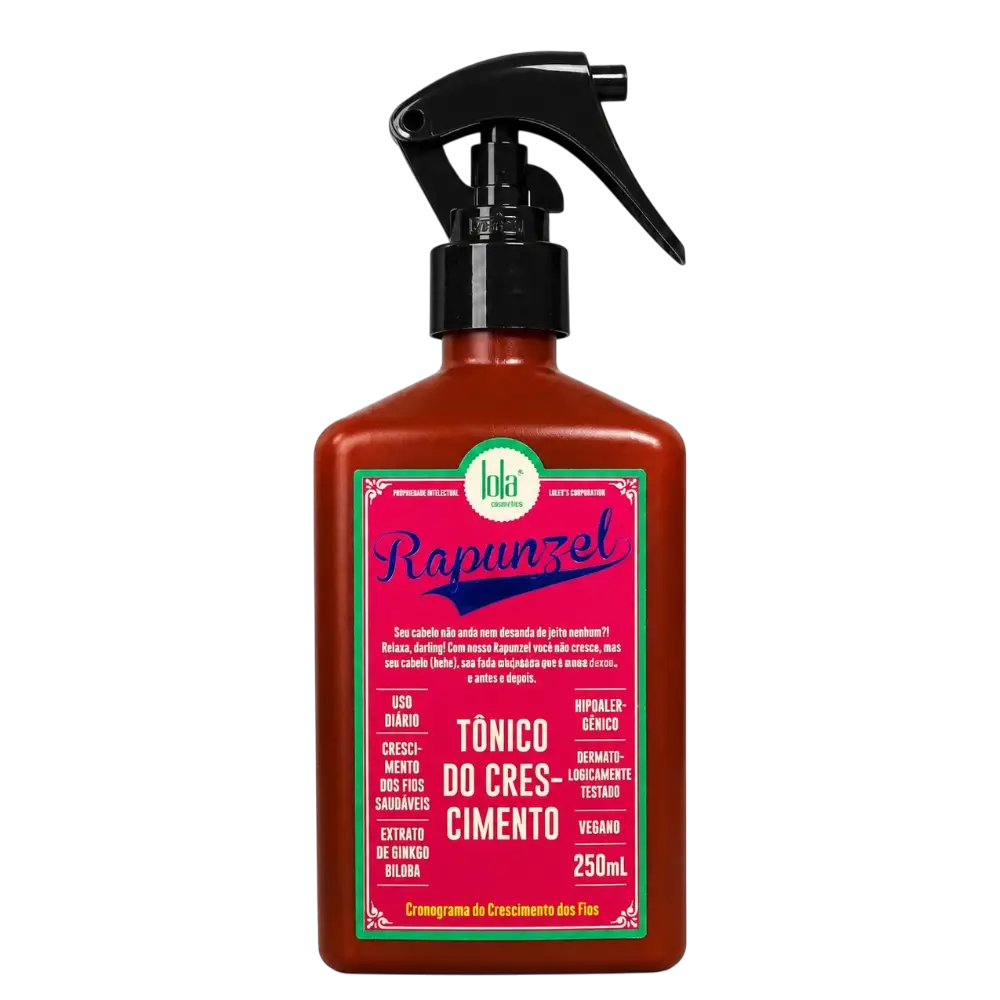 tónico do crescimento rapunzel lola cosmetics 250ml