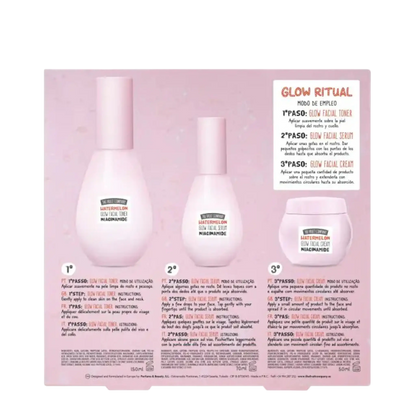 Coffret Facial Glow Melancia Tónico + Creme + Sérum
